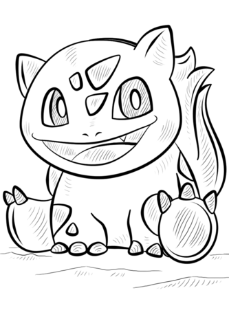 Bulbasaur Pokemon Coloring Page